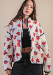 Fae Floral Fleece Jacket