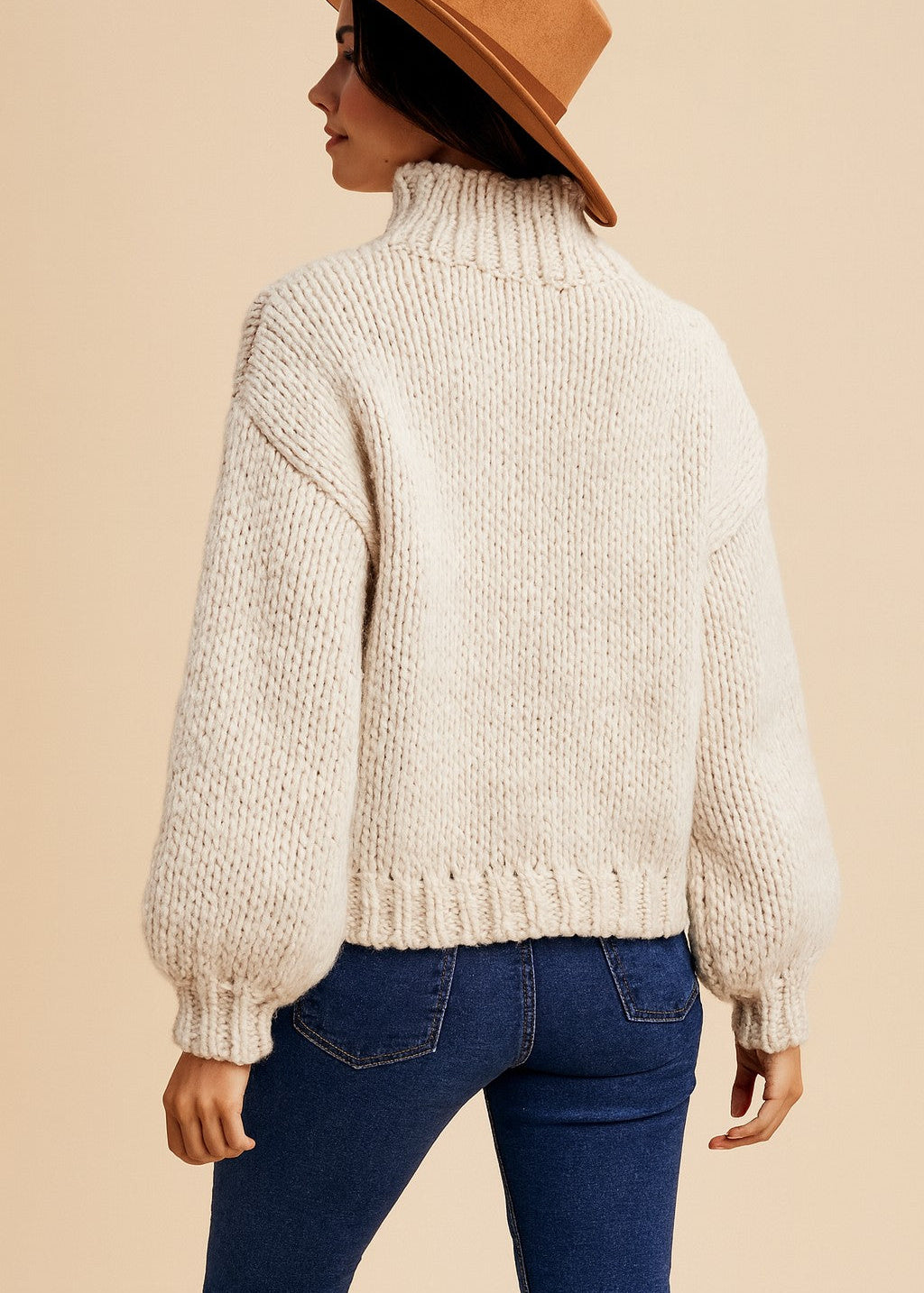 Argyle Turtleneck Sweater