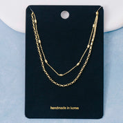Two Row Layered Necklace