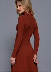 Farah Fitted Sweater Dress