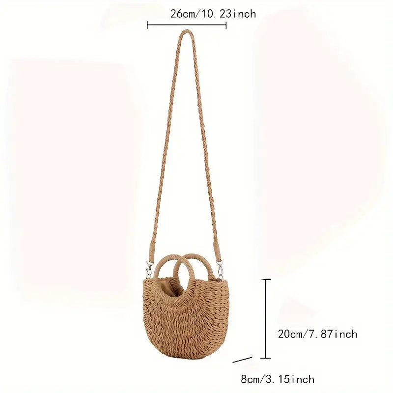 Rattan Crossbody Bag