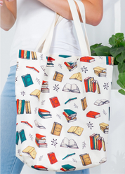 Books Canvas Tote Bag