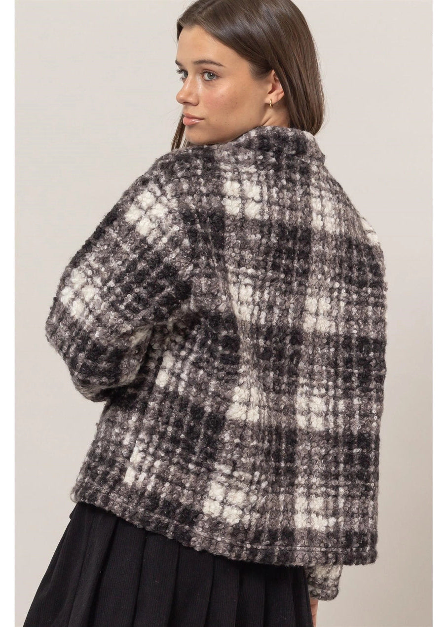 Plaid Boucle Jacket
