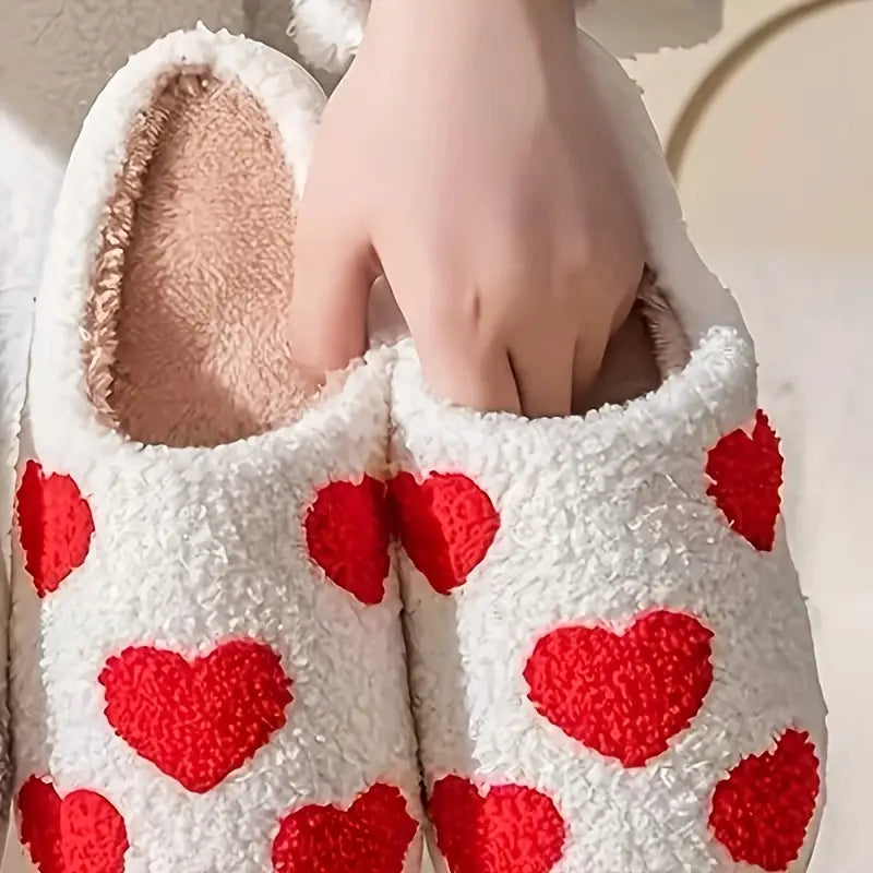 Heart Winter Slippers