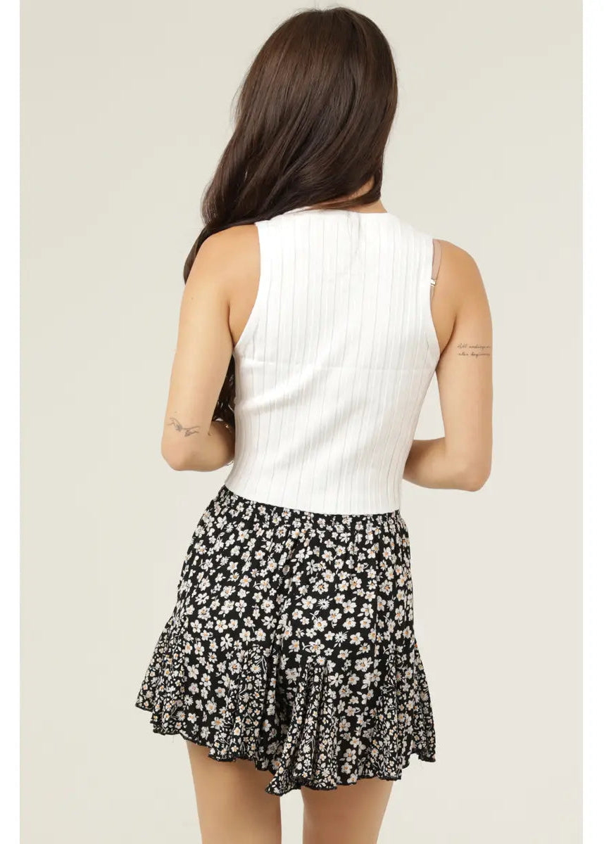 Frannie Floral Godet Shorts