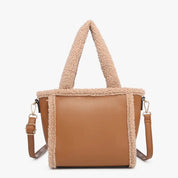 Sherpa Trim Crossbody