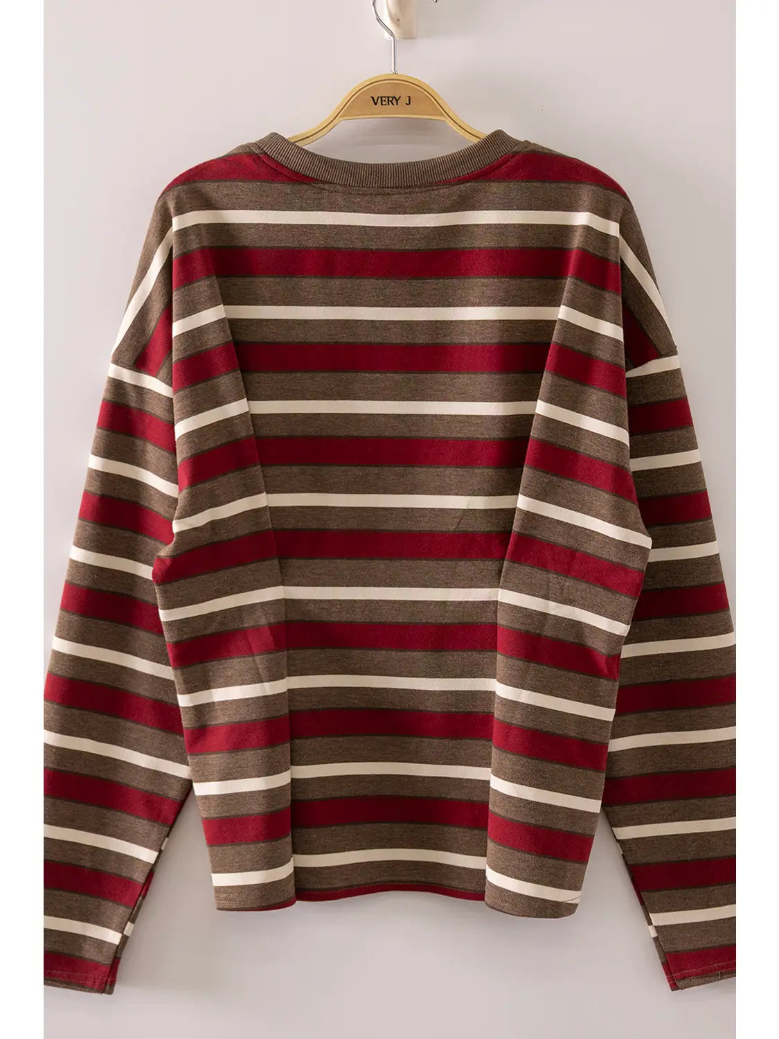Stripe Waist Pleated Top