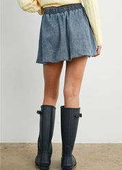 Denim Bubble Skirt
