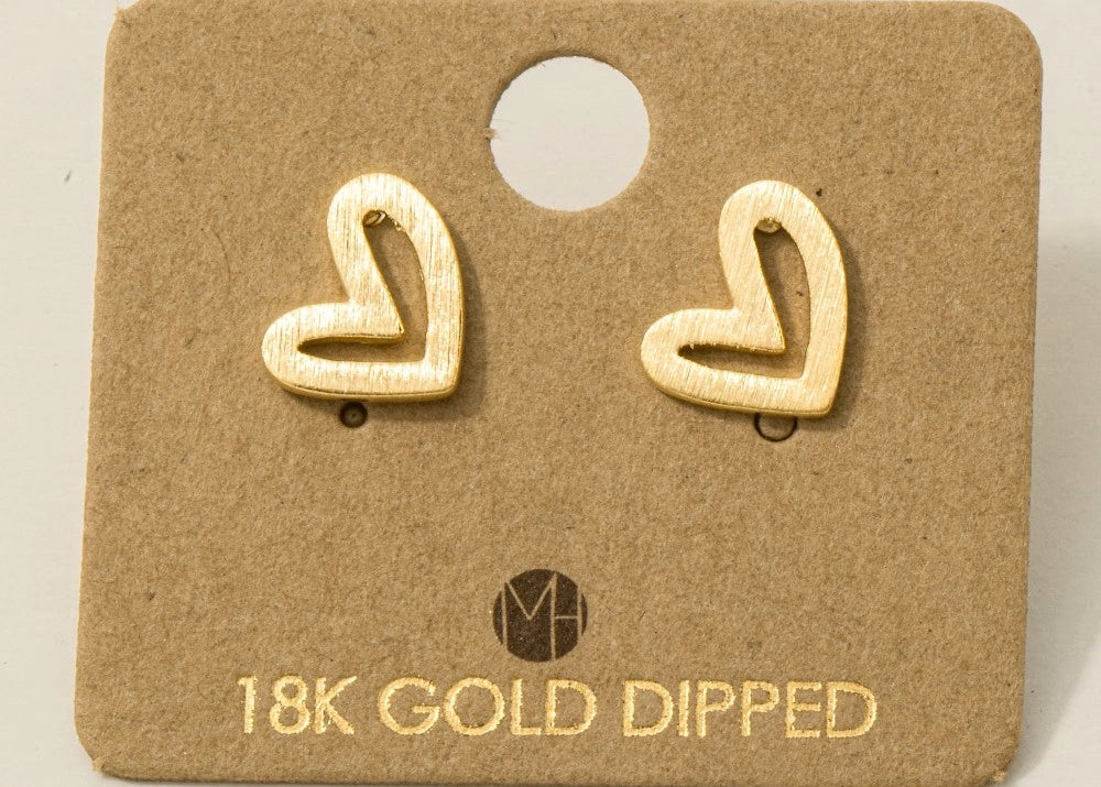 Heart Stud Earrings