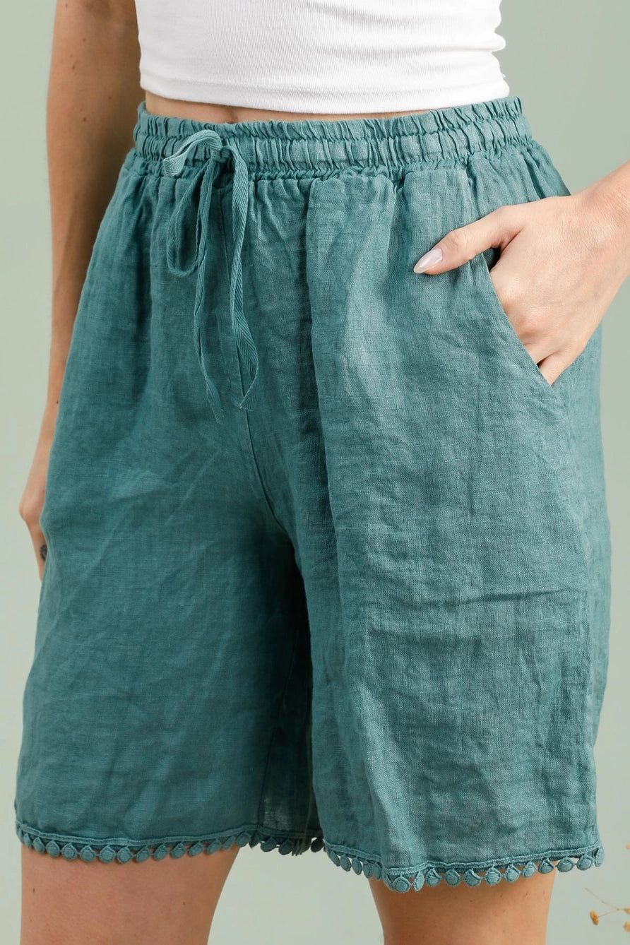 Linen Bermuda Shorts