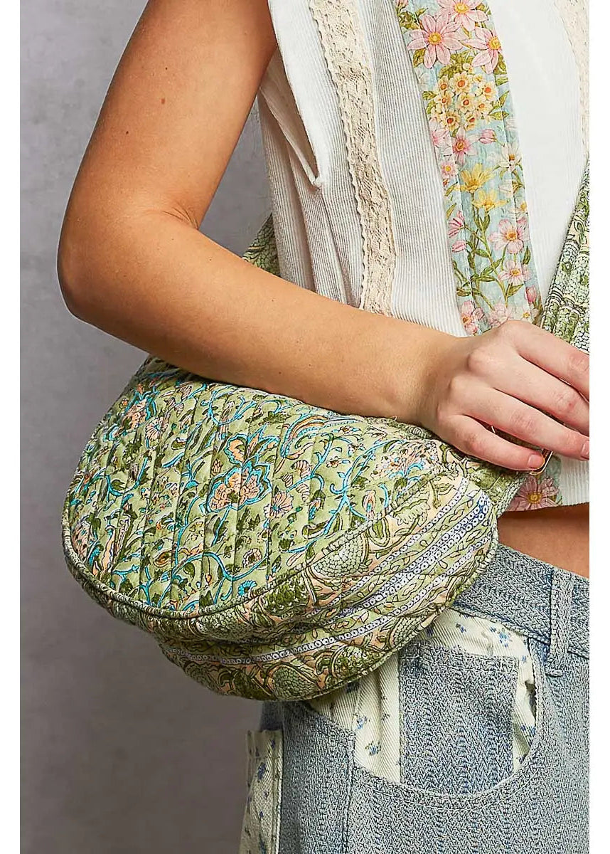 Quilted Floral Bag