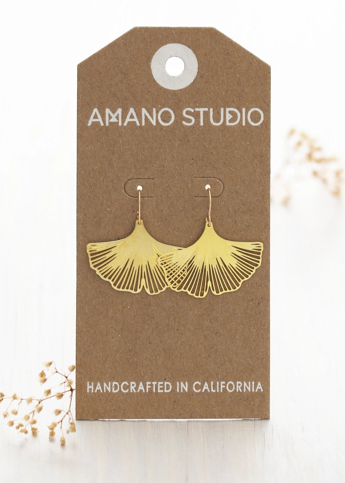 Ginkgo Leaf Earring