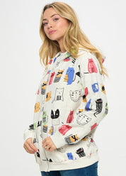 Cartoon Cats Hoodie