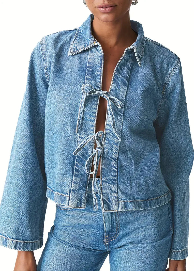 Carolyn Cropped Denim Jacket