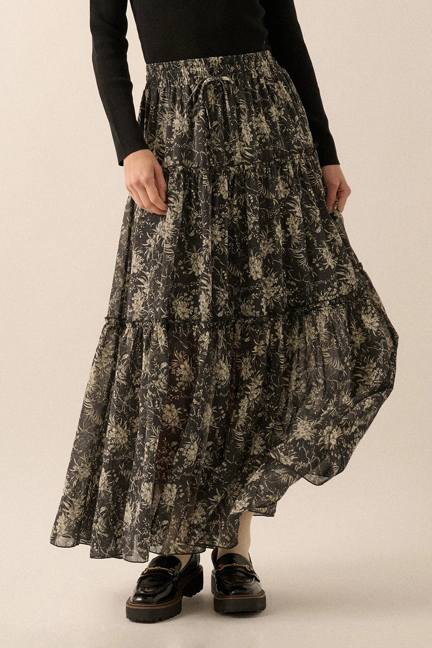 Queen of Night Floral Maxi