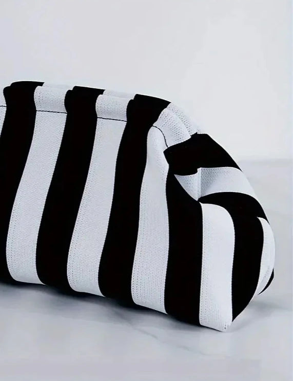 Dory Striped Clutch