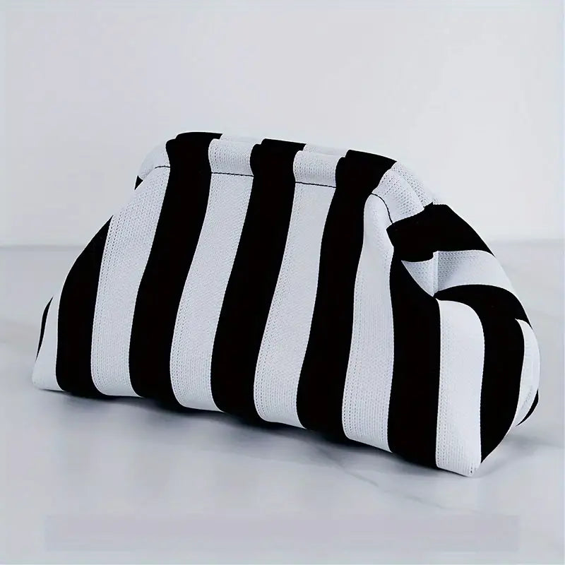 Dory Striped Clutch