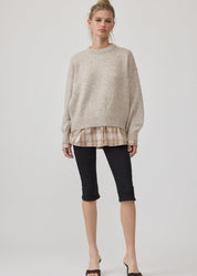 Penny Plaid Hem Sweater