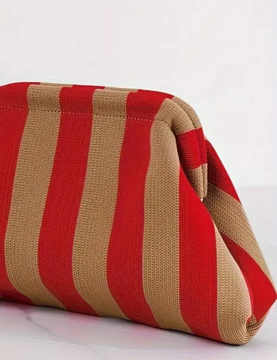 Dory Striped Clutch