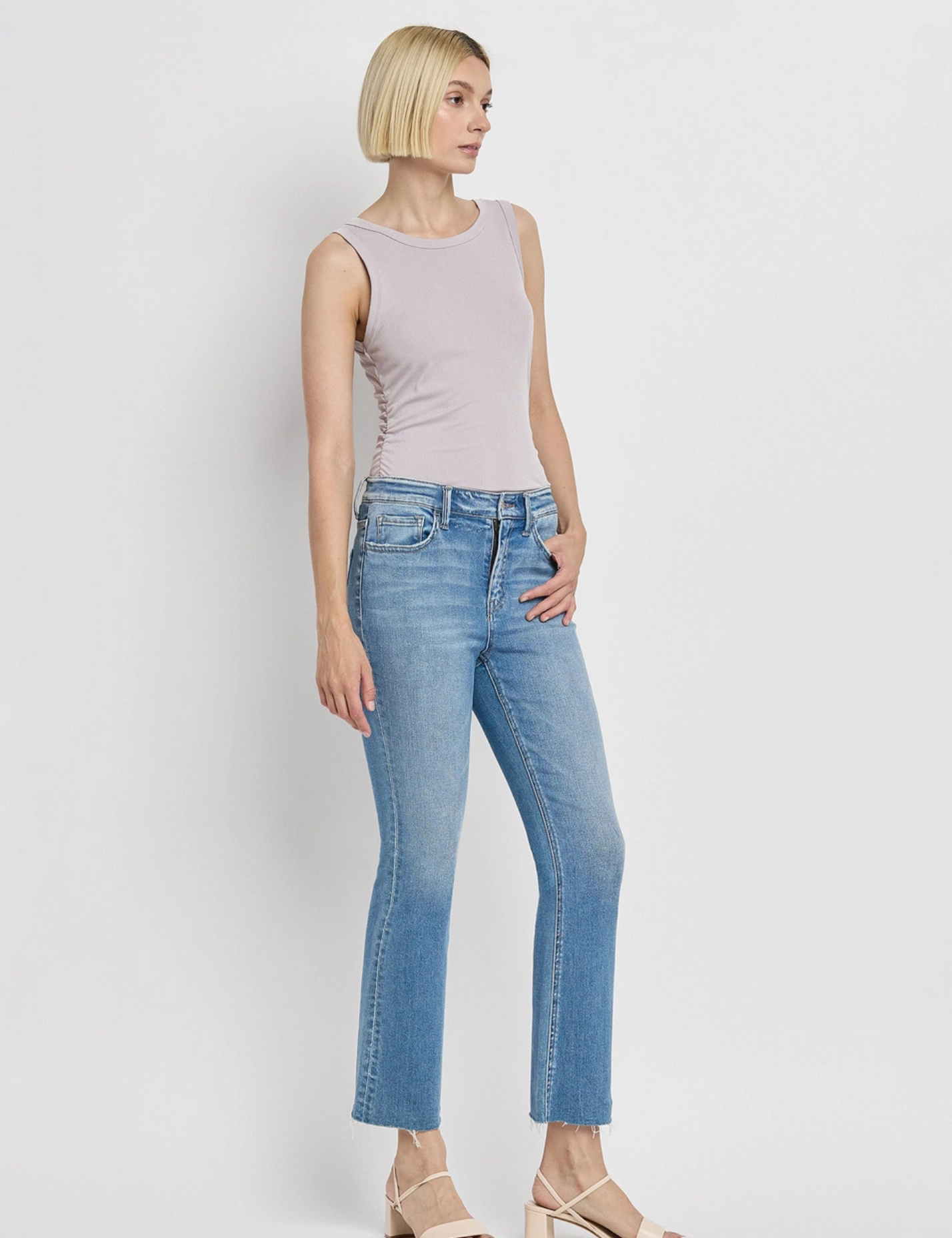 Clayton Crop Flare Jeans