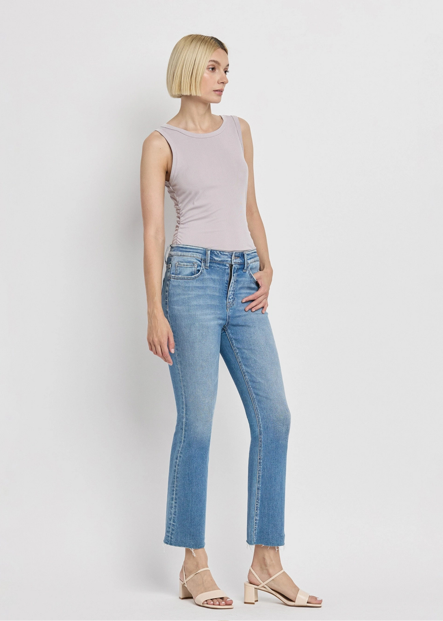 Clayton Crop Flare Jeans