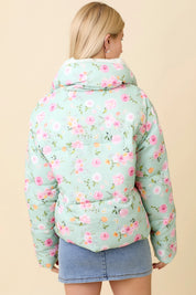 Floral Puffer Jacket