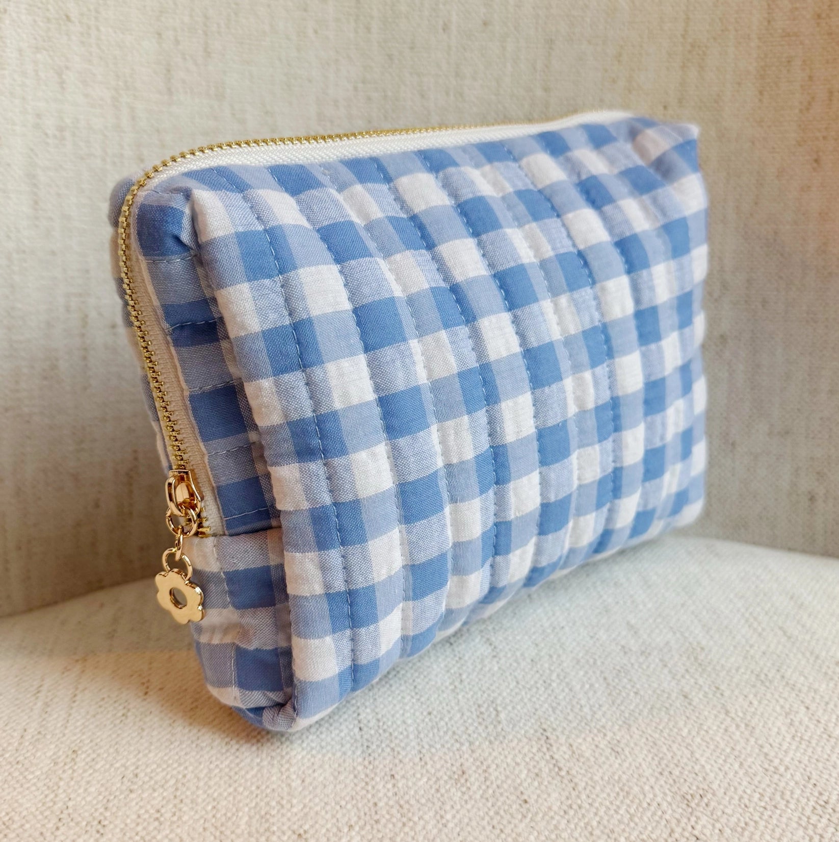 Gingham Cosmetic Bag