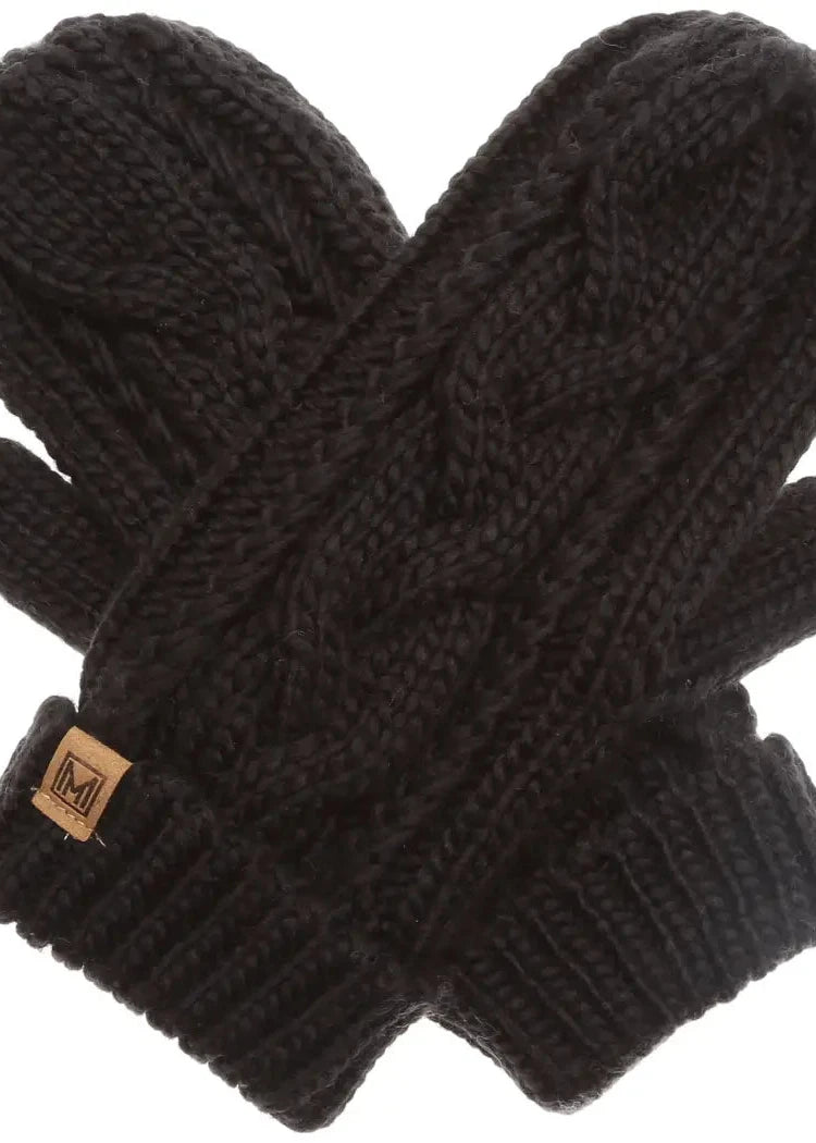 Connie Cable Knit Mittens