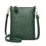 Embossed Floral Crossbody