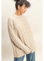 Classic Cable Crewneck