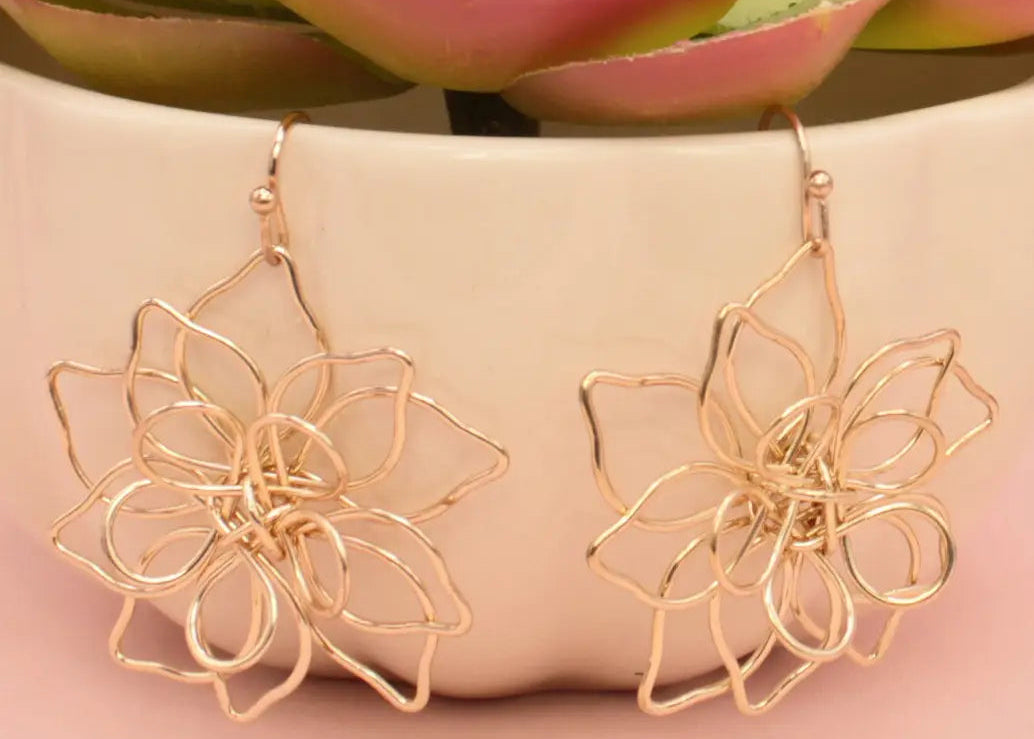 Wire Flopwer Earring