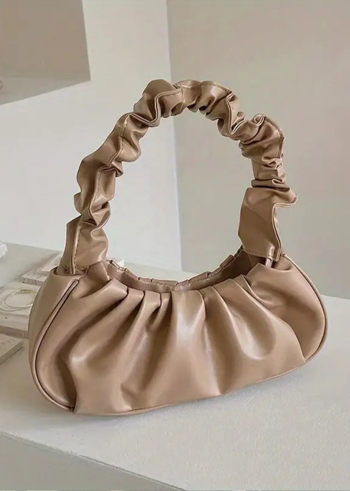 Ruched Hobo Bag