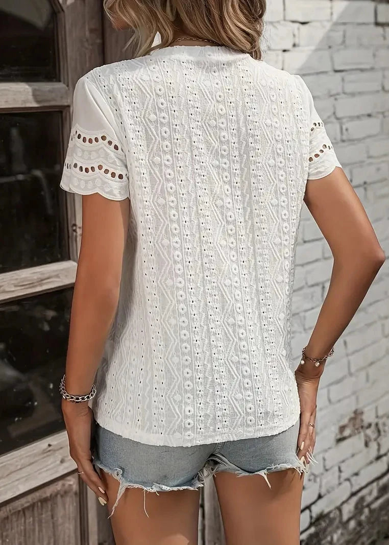 Ella Eyelet T-Shirt