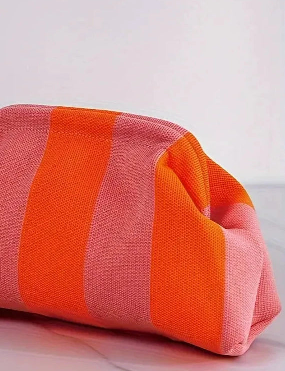 Dory Striped Clutch