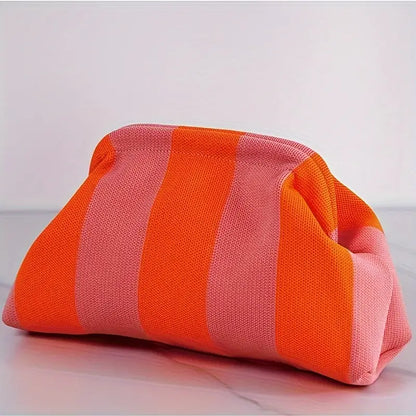 Dory Striped Clutch