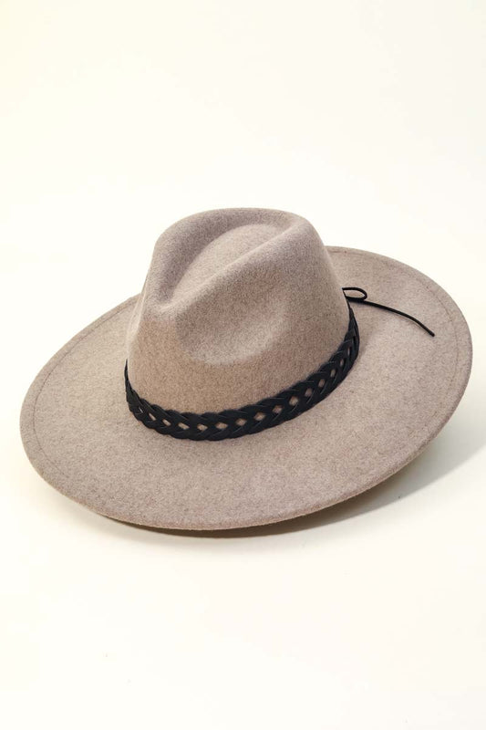 Gucci - Women’s Wide-brimmed Felt Fedora Cowboy Hat - (Beige)