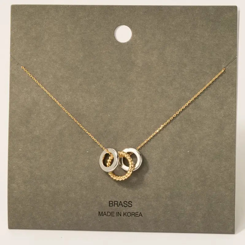 Mixed Two Tone Necklace