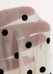 Polka Dots Mesh Top