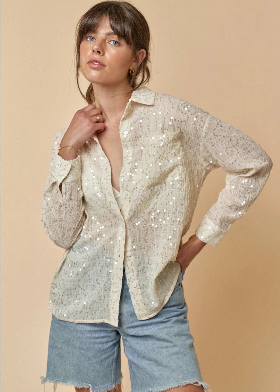 Ashly Sequin Top