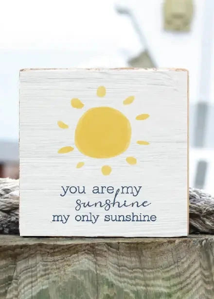 You Are My Sunshine Wooden Blocks