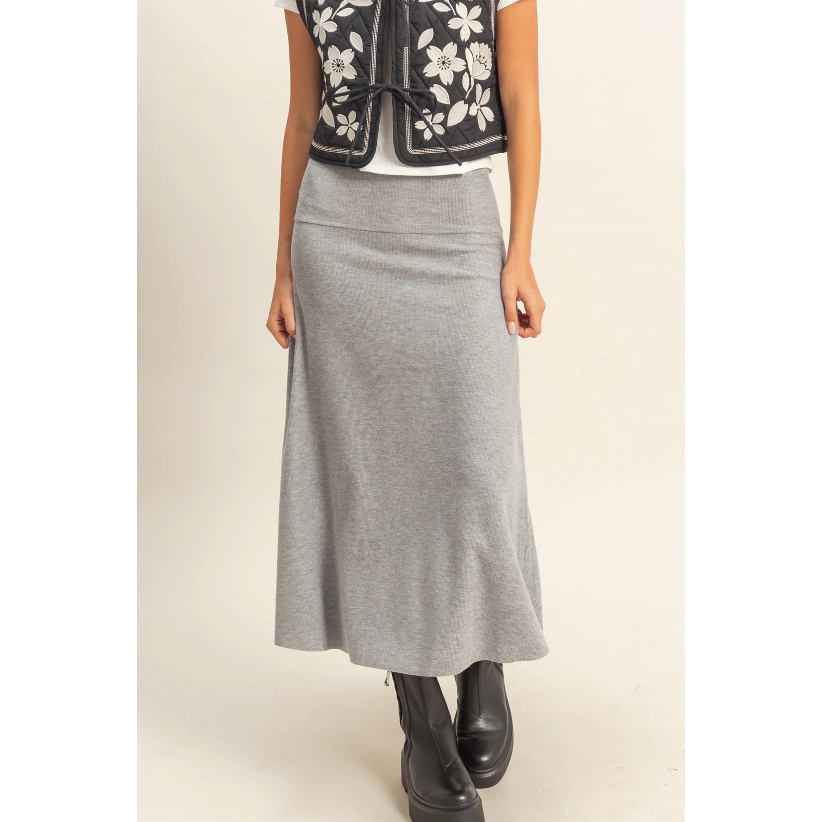 Isabella Ribbed Skirt