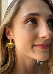Ginkgo Leaf Earring