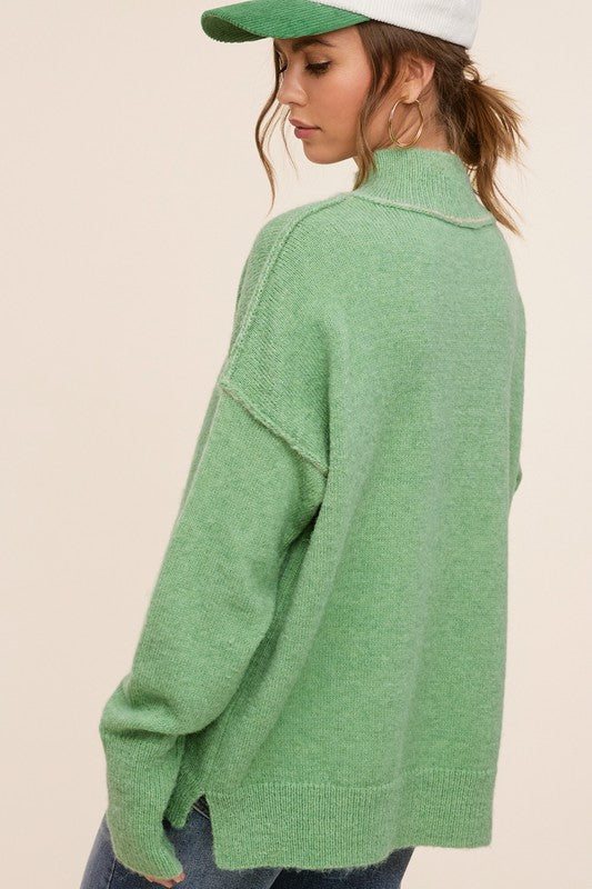 Maisie Mock Neck Sweater