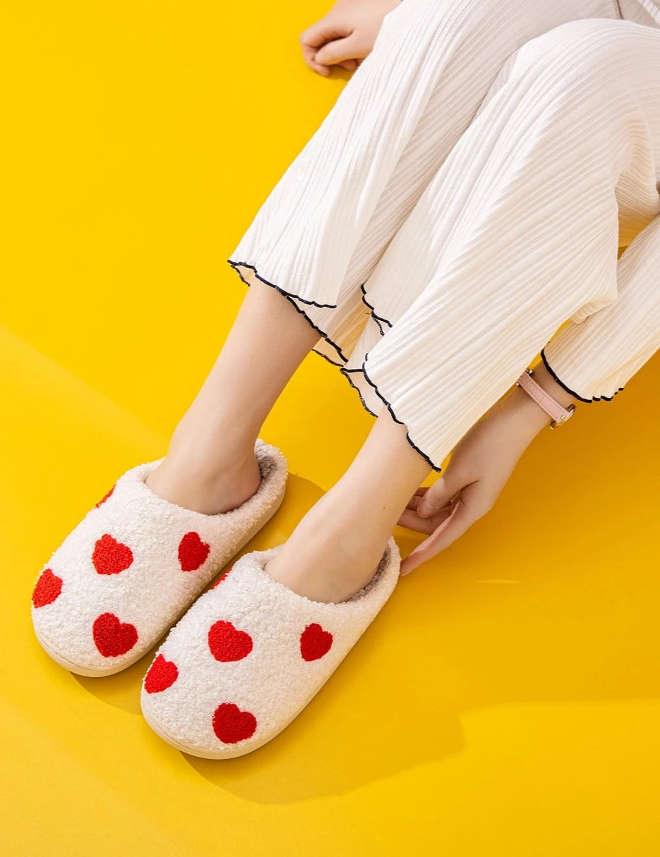 Heart Dot Slippers