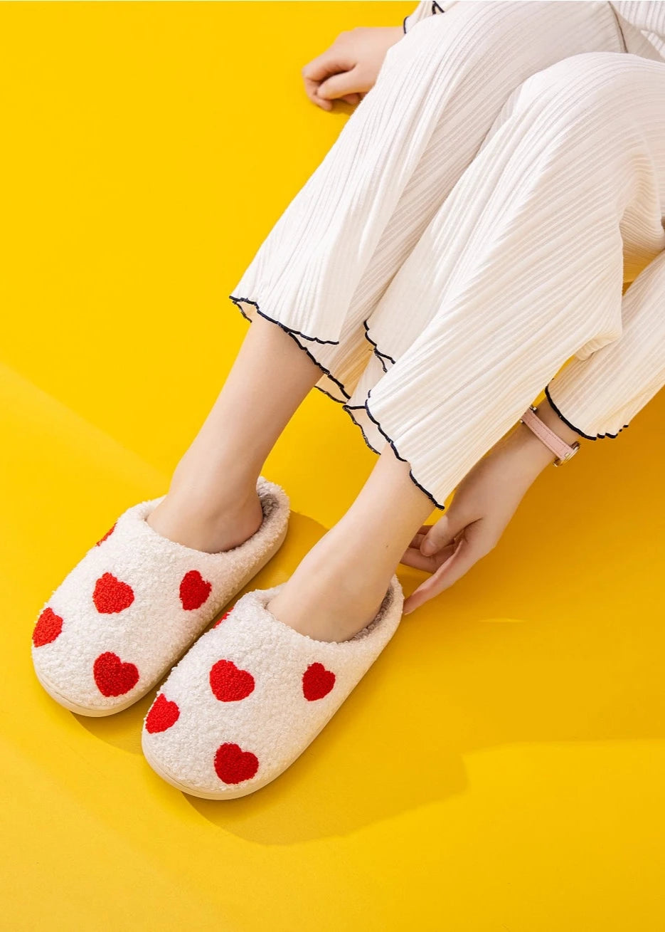 Heart Dot Slippers