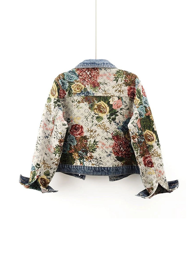 Floral Denim Jacket