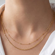 Two Row Layered Necklace