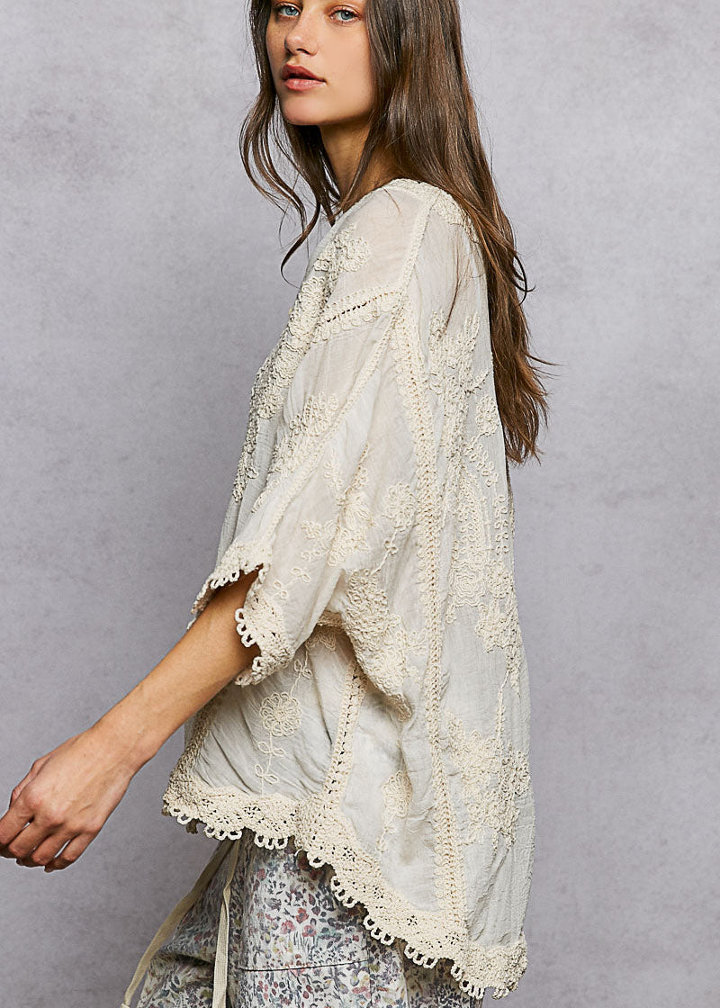 Fable Floral Crochet Blouse