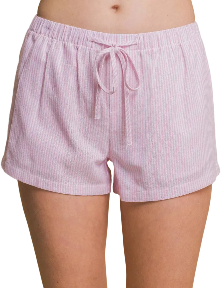 Stripe Linen Shorts