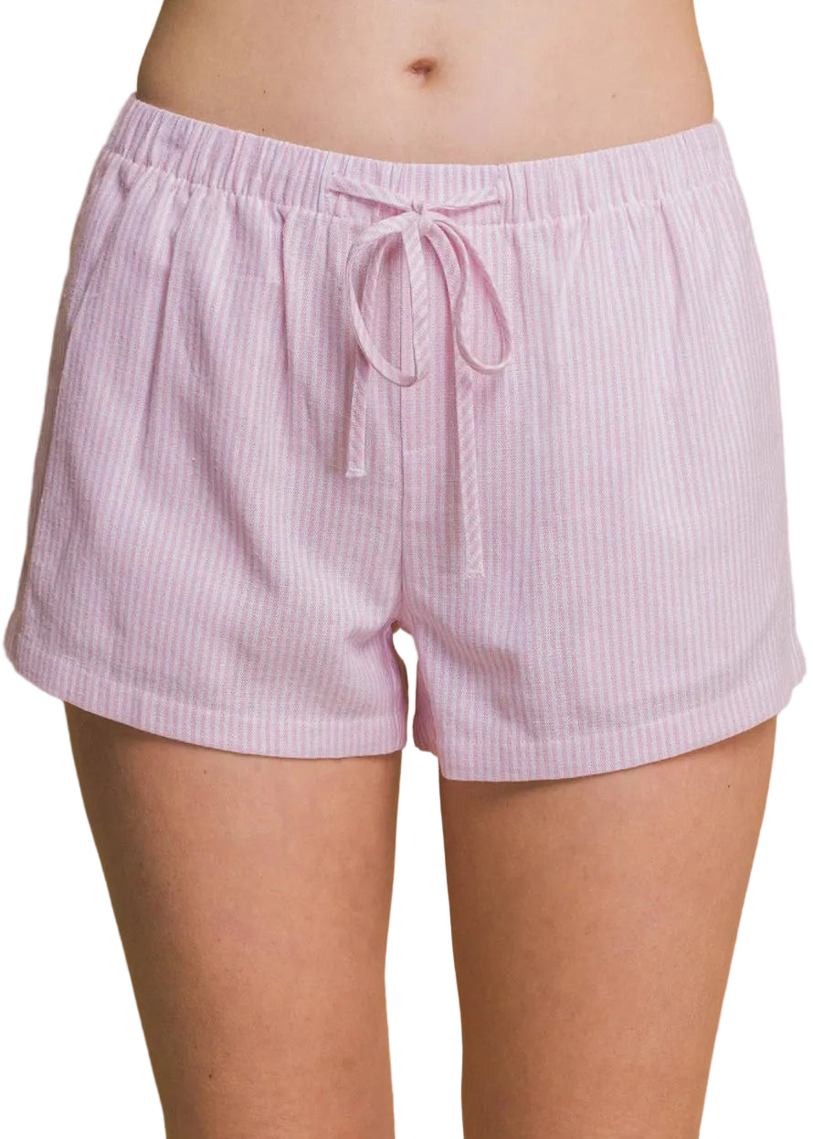 Stripe Linen Shorts